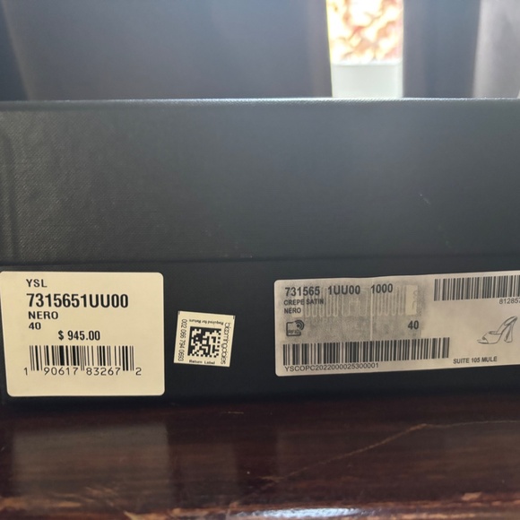 Saint Laurent Suite 105 Satin Mule Women's - Picture 7 of 12